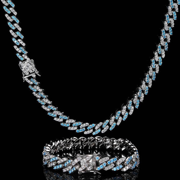 The "Nova" Crystal Ice Cuban Chain & Bracelet